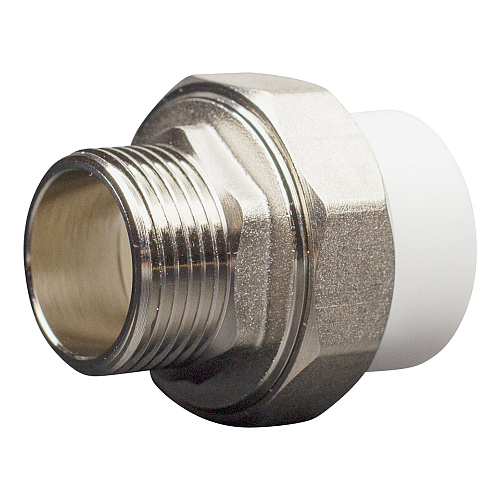 Муфта полипропиленовая PP-R комб. разъемная н./р. DN 20х3/4" СТМ ПЛАСТ