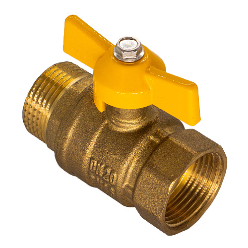 Кран шаровой для газа 1" г/ш бабочка ОПТИМА ГАЗ