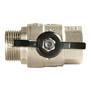 Кран шаровой для воды 3/4" г/ш бабочка,  никель,  ONDO_4