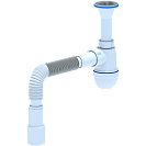 Сифон  1 1/4" *40 с гибкой трубой 40*40/50