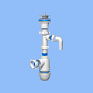 Сифон 1 1/2*40 с отводом стир. машины_1