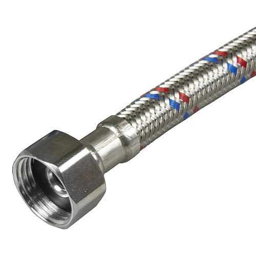 Подводка для воды сталь 1/2" г/г 120 cм CTM