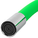 Смеситель FLOE FK234-DG для кухни,  40 мм,  на гайке, с бок.штыревой ручкой, с гибким салатовым изливом_3