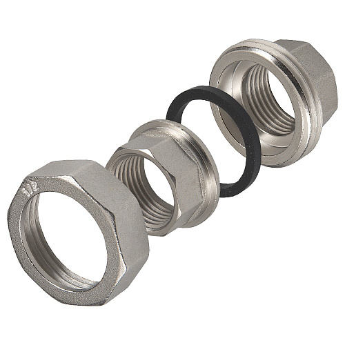 Муфта латунная резьбовая разъемная с накидной гайкой 1" г/г CTM