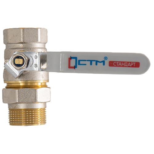 Кран шаровой 1-1/4" с накидной гайкой рычаг CTM СТАНДАРТ