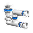Сифон Ани д/душ. поддона,  регулируемый 1 1/2*40