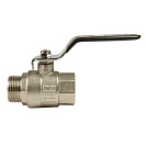 Кран шаровой для воды 3/4" г/ш рычаг,  никель,  ONDO_3