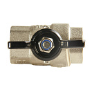 Кран шаровой для воды 1" г/г бабочка,  никель,  ONDO_2