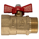 Кран шаровой для воды 1/2" г/ш бабочка ГАЛЛОП ПРАКТИК 131_1