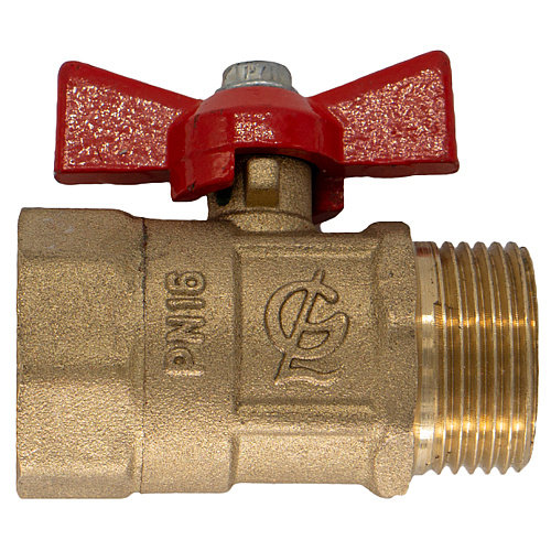 Кран шаровой для воды 1/2" г/ш бабочка ГАЛЛОП ПРАКТИК 131