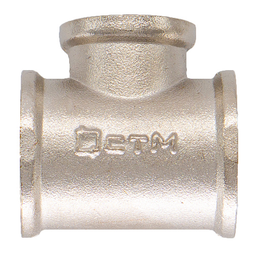 Тройник резьбовой переходной 1"x3/4"x1" г/г/г CTM