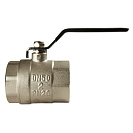 Кран шаровой для воды 2" г/г рычаг,  никель,  ONDO_2