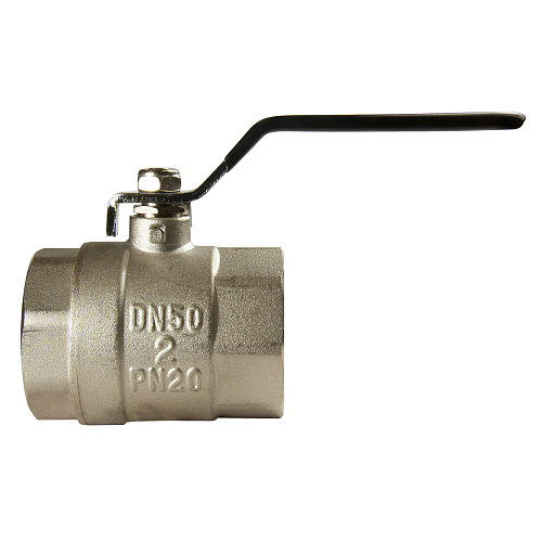 Кран шаровой для воды 2" г/г рычаг, никель, ONDO