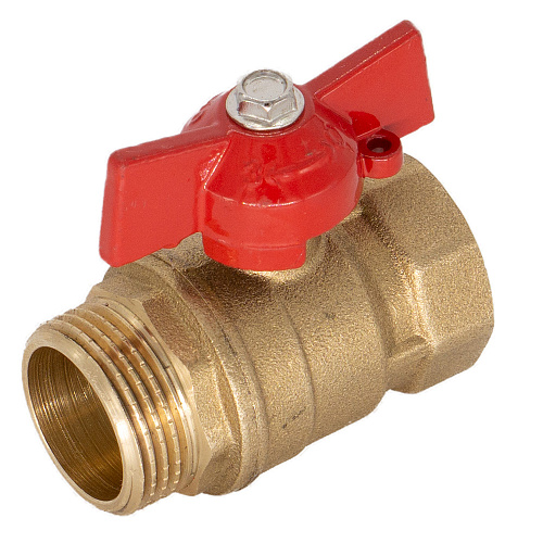 Кран шаровой для воды 1" г/ш бабочка ОПТИМА