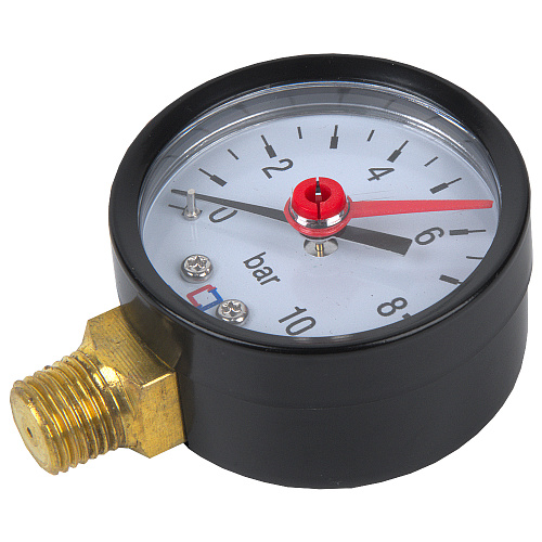 Манометр радиального подключения 1/4", измерение до 10 бар СТМ