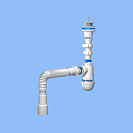 Сифон 1 1/2*40 с гибкой трубой 40*40/50_1