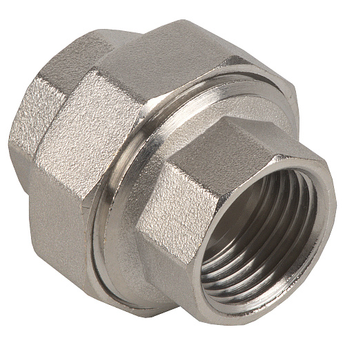 Муфта латунная резьбовая разъемная с накидной гайкой 1" г/г CTM