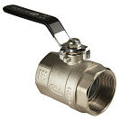 Кран шаровой для воды 2" г/г рычаг,  никель,  ONDO_1