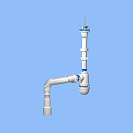 Сифон  1 1/4" *40 с гибкой трубой 40*40/50_1