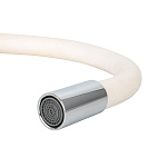 Смеситель ROEGEN RG014W для кухни,  40 мм,  на гайке,  с боковой металлической ручкой,  с гибким белым_1