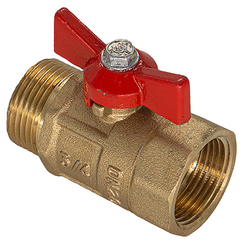 Кран шаровой для воды 3/4" г/ш бабочка ГАЛЛОП ПРАКТИК 131