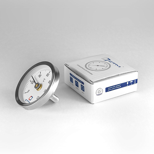 Термометр накладной d 63мм с пружиной, измерение до +120°С СТМ