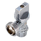 Кран шаровой для бытовых приборов угл. 1/2"х3/4" ш/ш с отражат. бабочка,  хромированный СТМ_2