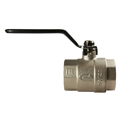 Кран шаровой для воды 1-1/2" г/г рычаг, никель, ONDO