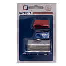 Кран шаровой мини для воды 1/2" г/г флажок,  хромированный СТМ