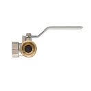 Кран шаровой для воды 1/2" трехходовой,  тип T рычаг СTM СТАНДАРТ_1