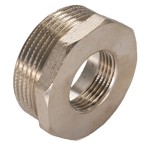 Футорка латунная резьбовая 1"х1/2" ш/г CTM