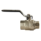 Кран шаровой для воды 3/4" г/ш рычаг,  никель,  ONDO_2