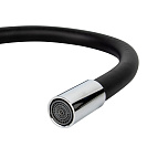 Смеситель ROEGEN RG014N для кухни,  40 мм,  на гайке,  с боковой металлической ручкой,  с гибким черным_1