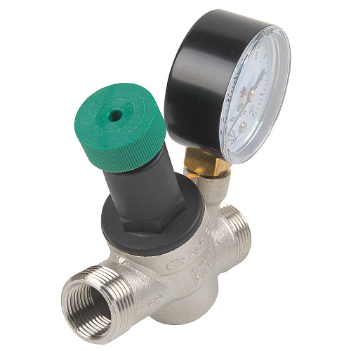 Редуктор давления поршневой 1/2" с манометром ONDO