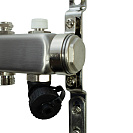 Коллекторная группа ONDO нерж сталь 11 вых. в сборе  с термостатическими и запорными клапанами_3