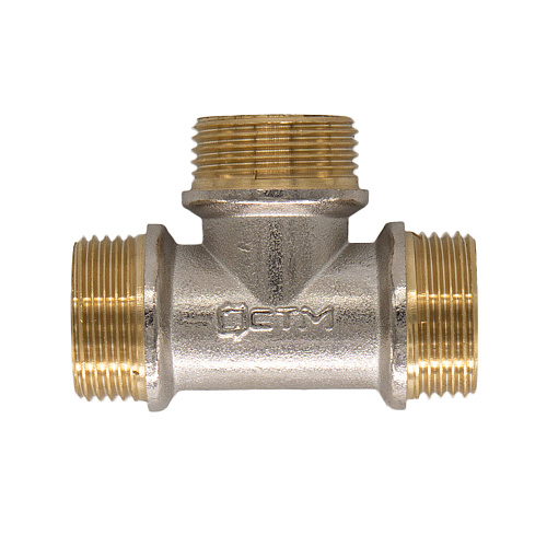 Тройник резьбовой с ограничителем 1/2" ш/ш/ш CTM