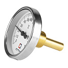 Термометр биметаллический d 63мм,  с погружной гильзой,  измерение до +120°С СТМ_1