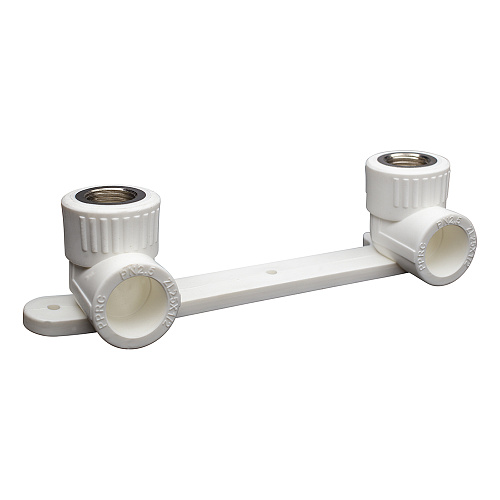 Угольник PP-R двойной комб. с крепл. вн./р. DN 25х1/2" СТМ ПЛАСТ