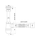 Сифон  1 1/4" *40 с гибкой трубой 40*40/50_2