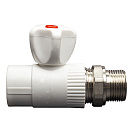 Кран шаровой PP-R для радиатора прямой DN 25х1/2" СТМ ПЛАСТ_1