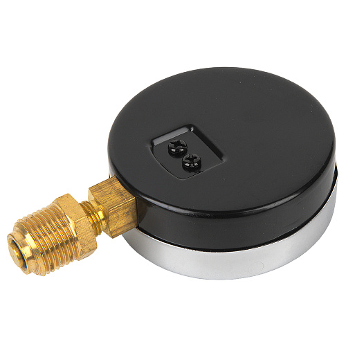 Термо-манометр радиального подключения 1/4"c переходником на 1/2'', измерение до 6 бар, до +120°С