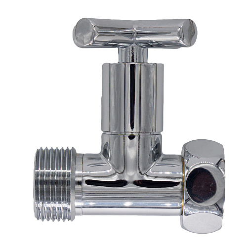 Вентиль прямой 1/2"х1/2" г/ш ручка-крест для п/с хром СТМ ТЕРМО