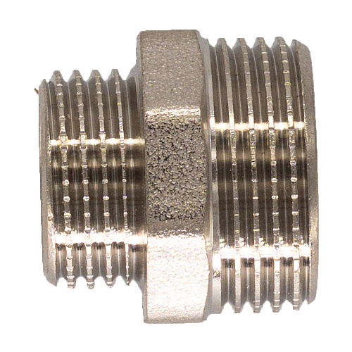 Ниппель латунный переходной 1-1/2"x3/4" ш/ш CTM