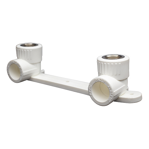 Угольник PP-R двойной комб. с крепл. вн./р. DN 25х1/2" СТМ ПЛАСТ