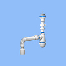 Сифон 1 1/2*40 с гибкой трубой 40*50_1