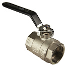 Кран шаровой для воды 1-1/2" г/г рычаг,  никель,  ONDO_1