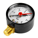 Манометр радиального подключения 1/4",  измерение до 6 бар СТМ_2