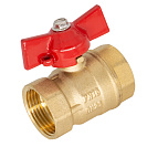 Кран шаровой для воды 1" г/г бабочка ОПТИМА