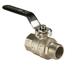 Кран шаровой для воды 3/4" г/ш рычаг,  никель,  ONDO_1