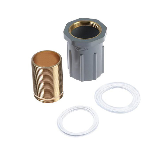 Смеситель ROEGEN RG014R для кухни, 40 мм, на гайке, с боковой металлической ручкой, с гибким красны